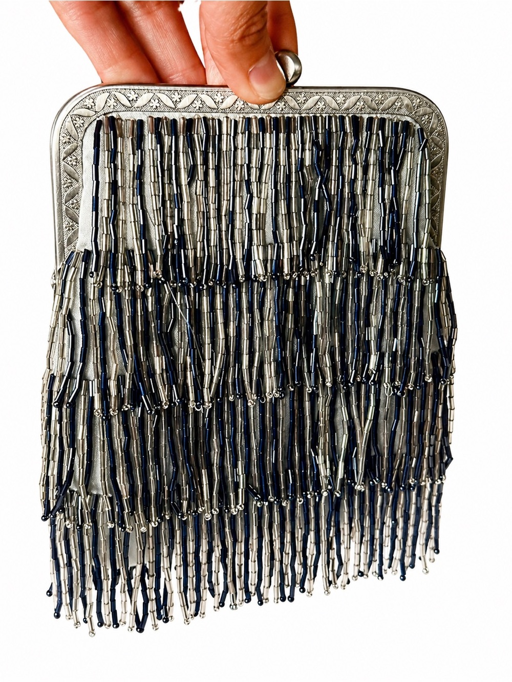 Beaded Fringe Shoulder/Crossbody Handbag